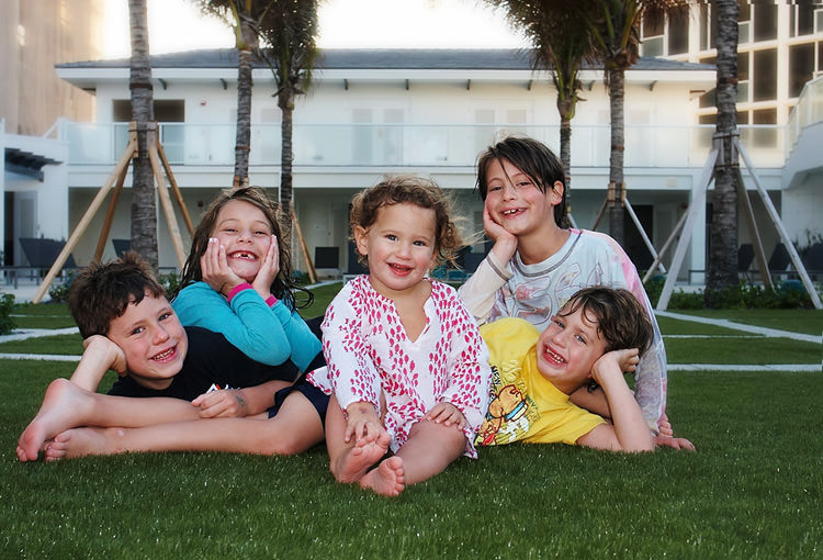 The cousins at the Boca Beach Club, by New York Photographer Michael Jurick