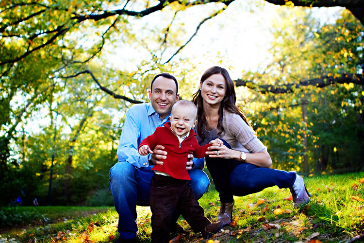 Fall family portrait photos by top New York Photographer Michael Jurick