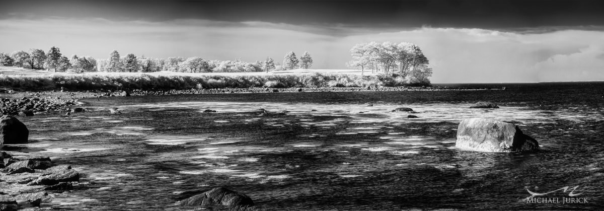 Maine landscape in Infrared by top New York Photographer Michael Jurick