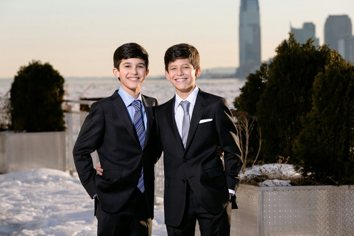 Big Blue themed Bar Mitzvah at Pier 60 by top New York Photographer Michael Jurick