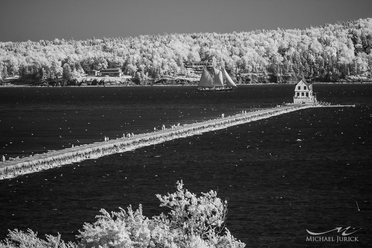 Maine landscape in Infrared by top New York Photographer Michael Jurick