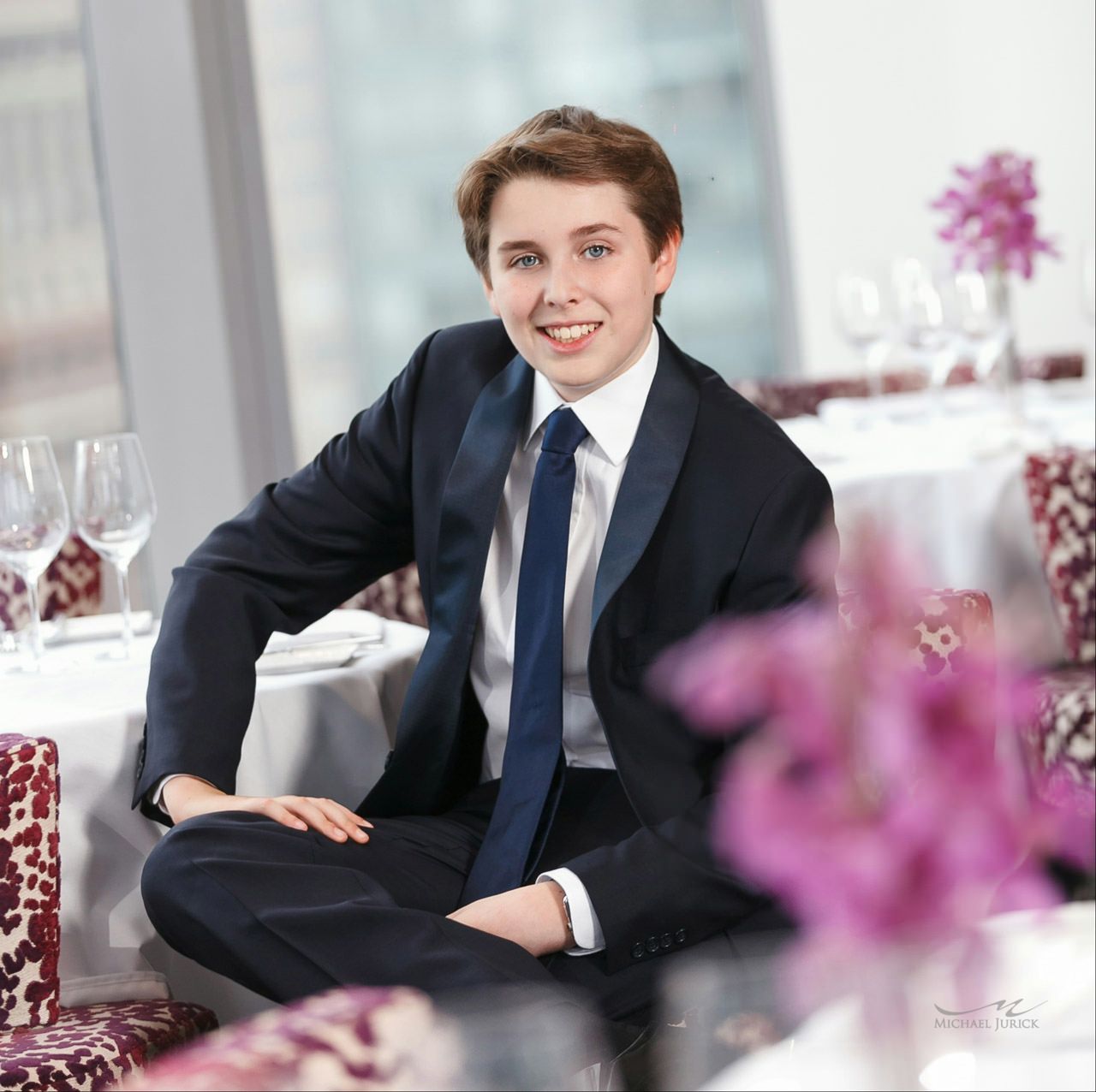 High energy Bar Mitzvah at the Mandarin by top New York Photographer Michael Jurick