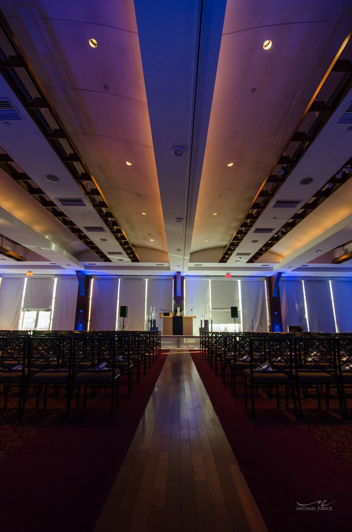 Big Blue themed Bar Mitzvah at Pier 60 by top New York Photographer Michael Jurick