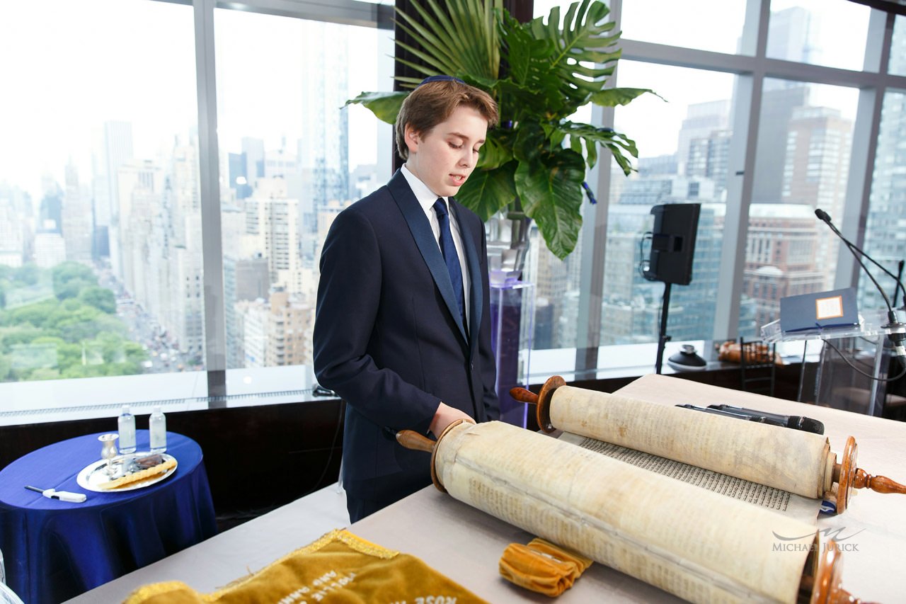 High energy Bar Mitzvah at the Mandarin by top New York Photographer Michael Jurick