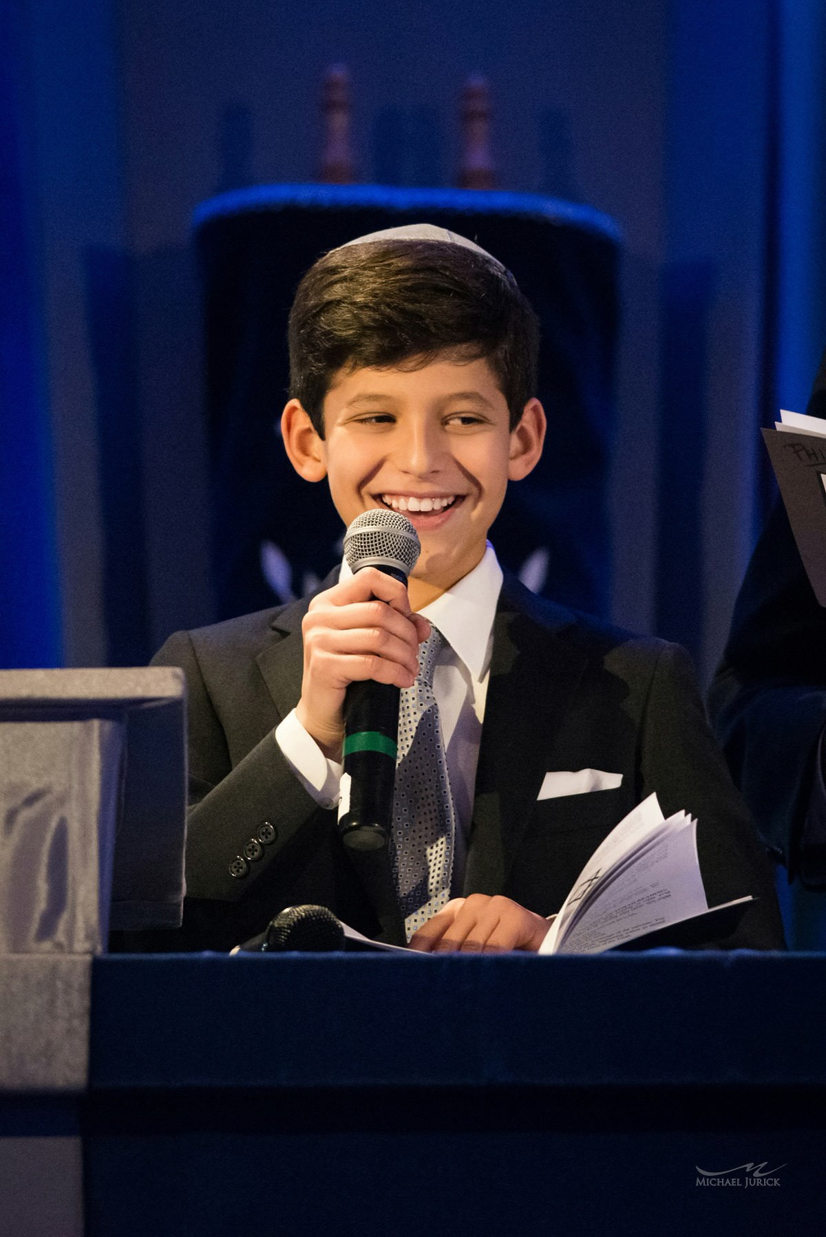 Big Blue themed Bar Mitzvah at Pier 60 by top New York Photographer Michael Jurick