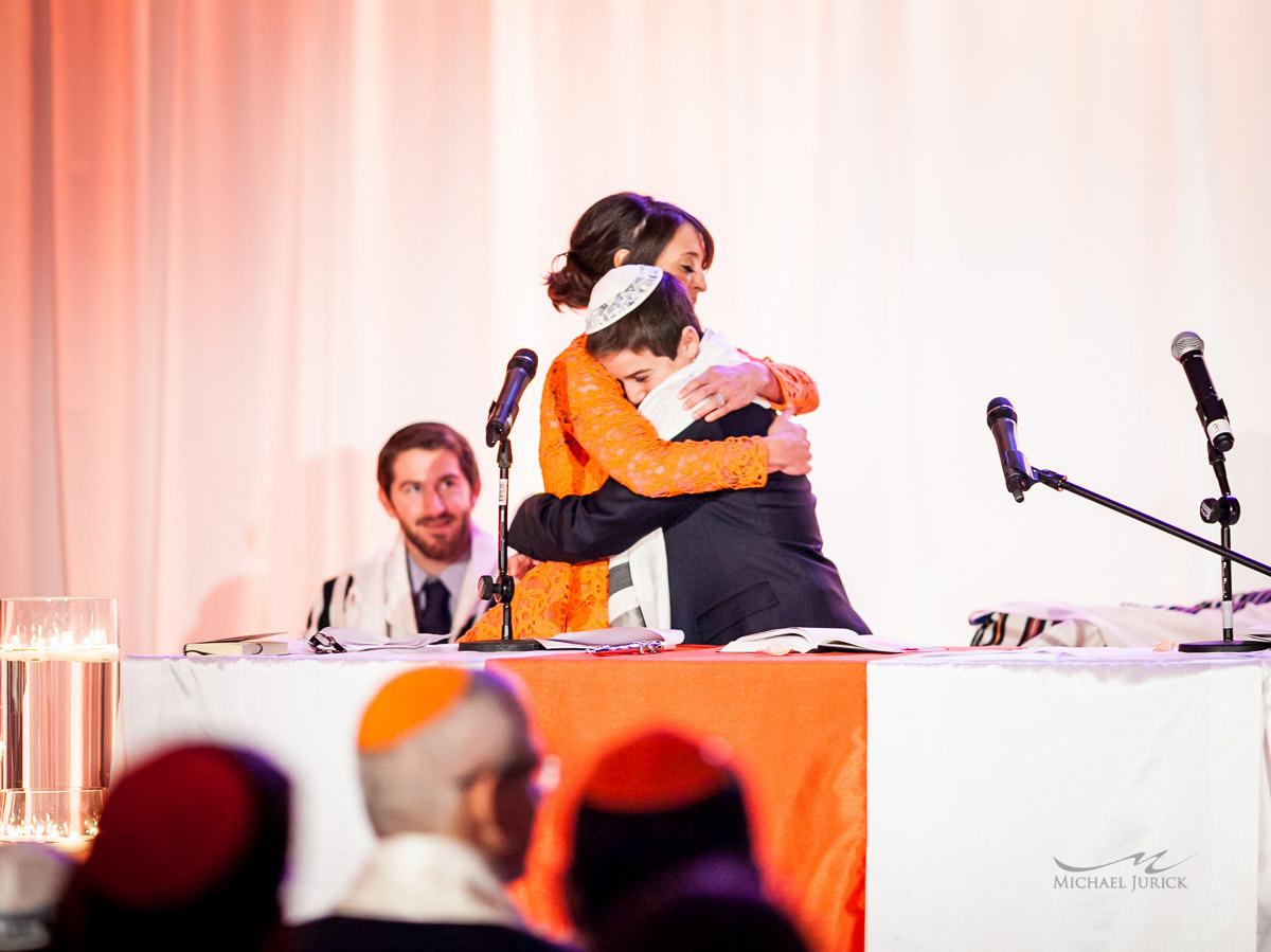 Rockin Bar Mitzvah at Basketball City by top New York Photographer Michael Jurick