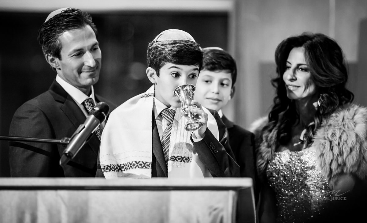 Big Blue themed Bar Mitzvah at Pier 60 by top New York Photographer Michael Jurick