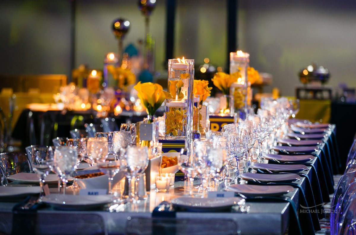 Big Blue themed Bar Mitzvah at Pier 60 by top New York Photographer Michael Jurick