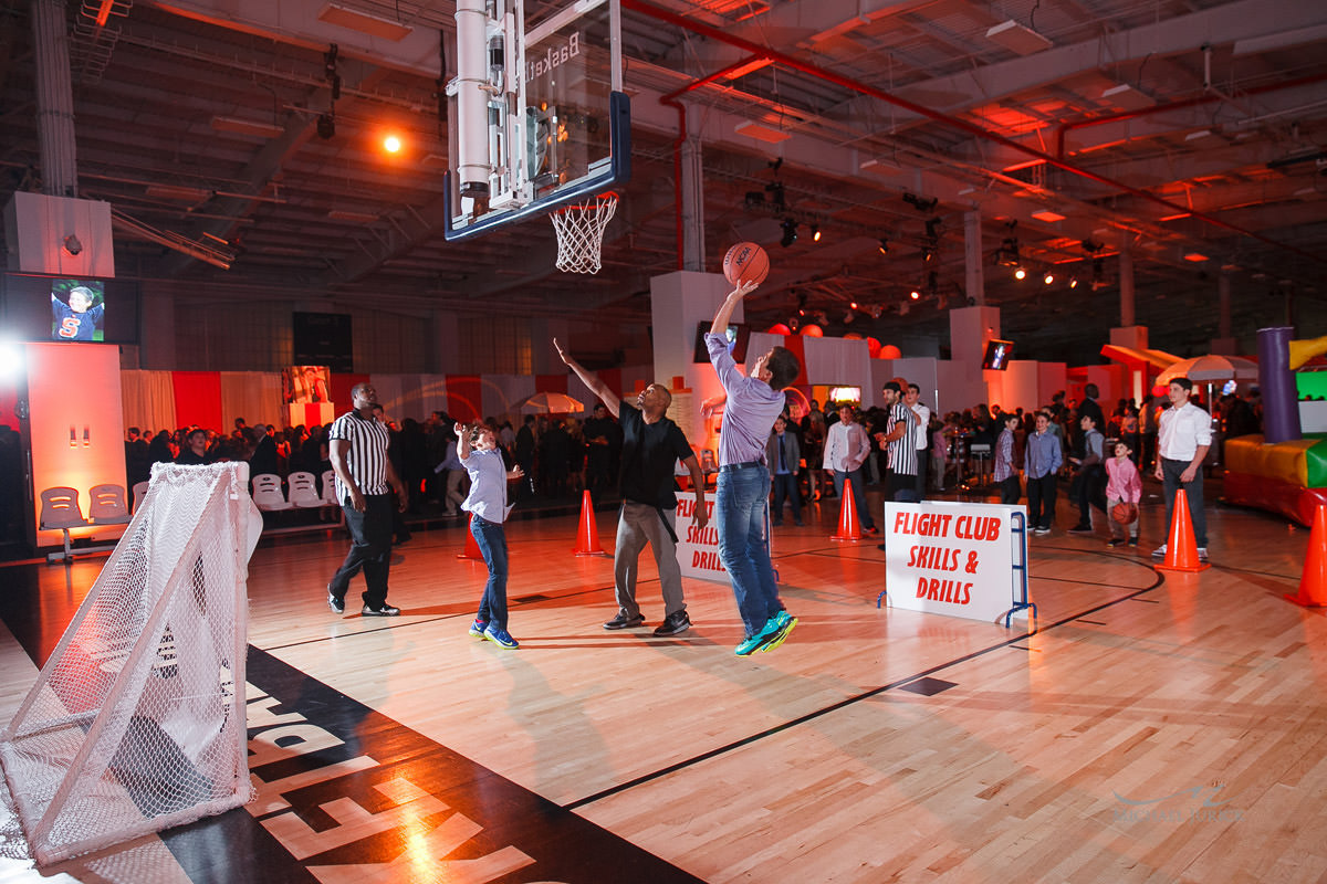 Rockin Bar Mitzvah at Basketball City by top New York Photographer Michael Jurick