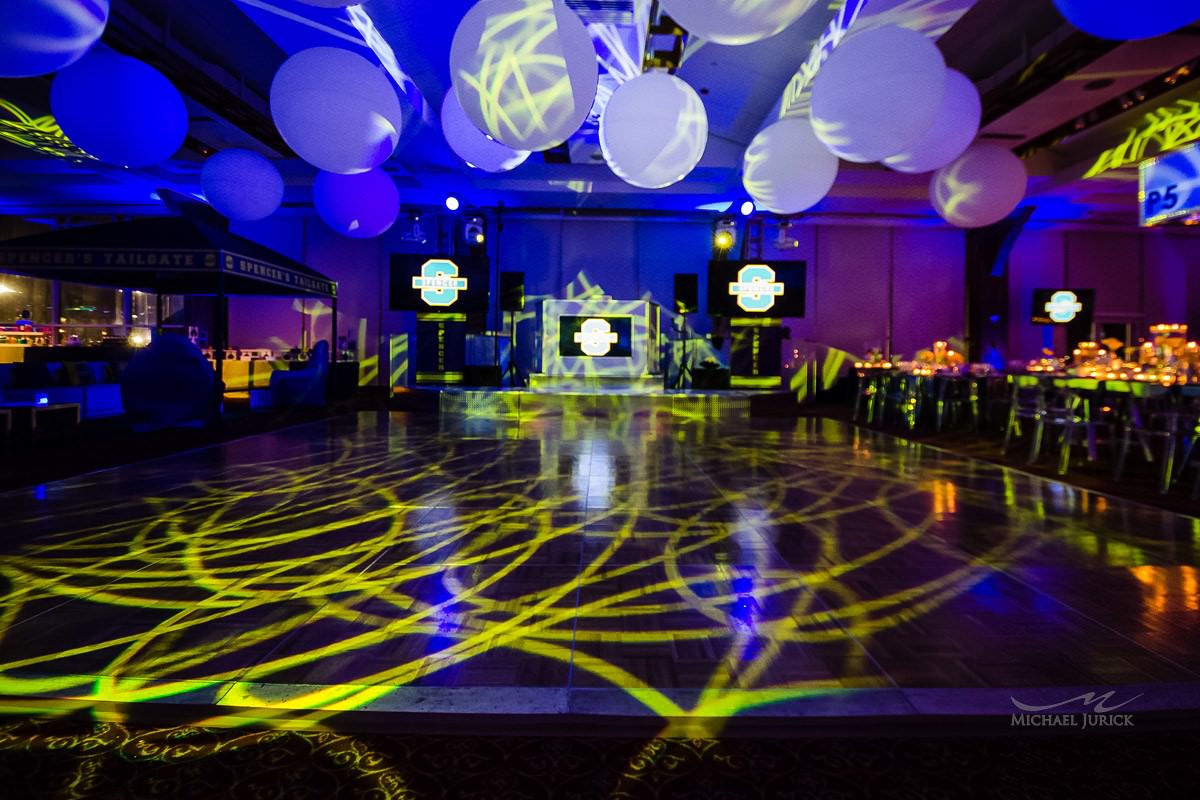 Big Blue themed Bar Mitzvah at Pier 60 by top New York Photographer Michael Jurick