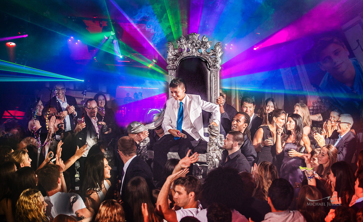 Incredible Bar Mitzvah Party by top New York Photographer Michael Jurick