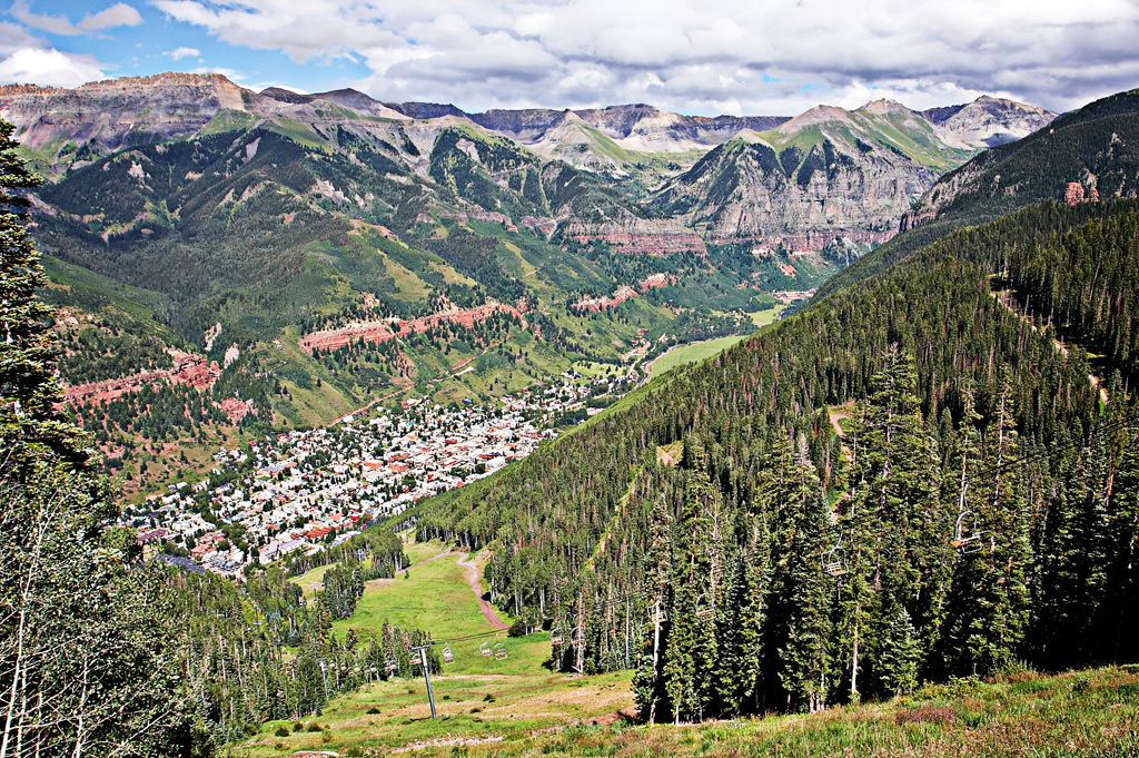 photos of Telluride mountains by top New York Photographer Michael Jurick
