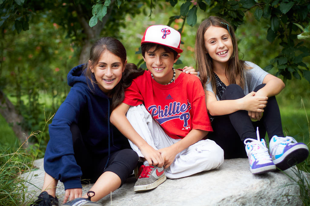 apple orchards photo of jonah and eden jurick by top New York Photographer Michael Jurick