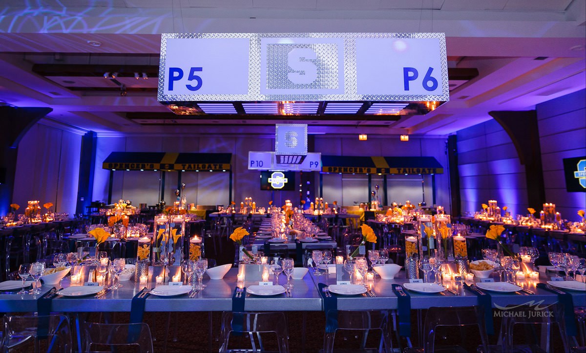 Big Blue themed Bar Mitzvah at Pier 60 by top New York Photographer Michael Jurick