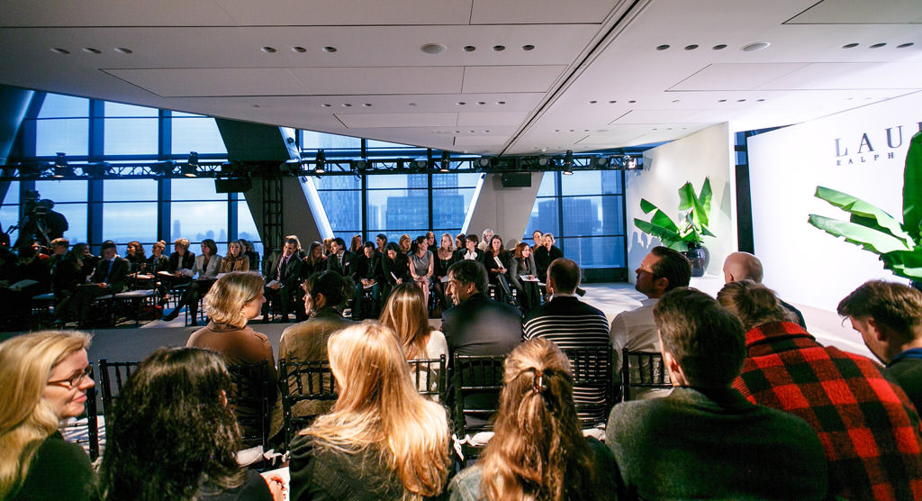 © Michael Jurick Ralph Lauren Fashion show at the Hearst Tower by top New York Photographer Michael Jurick