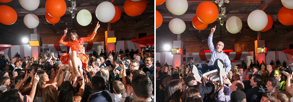 Rockin Bar Mitzvah at Basketball City by top New York Photographer Michael Jurick