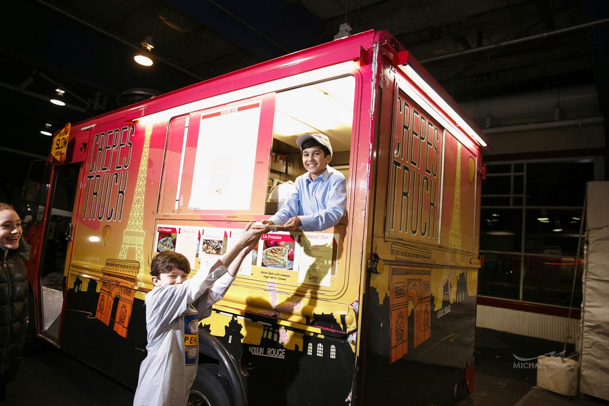 Big Blue themed Bar Mitzvah at Pier 60 by top New York Photographer Michael Jurick