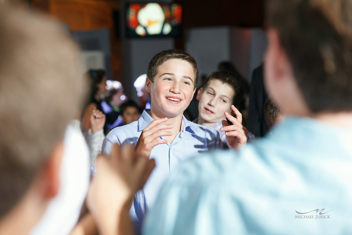 Rockin Bar Mitzvah at Basketball City by top New York Photographer Michael Jurick