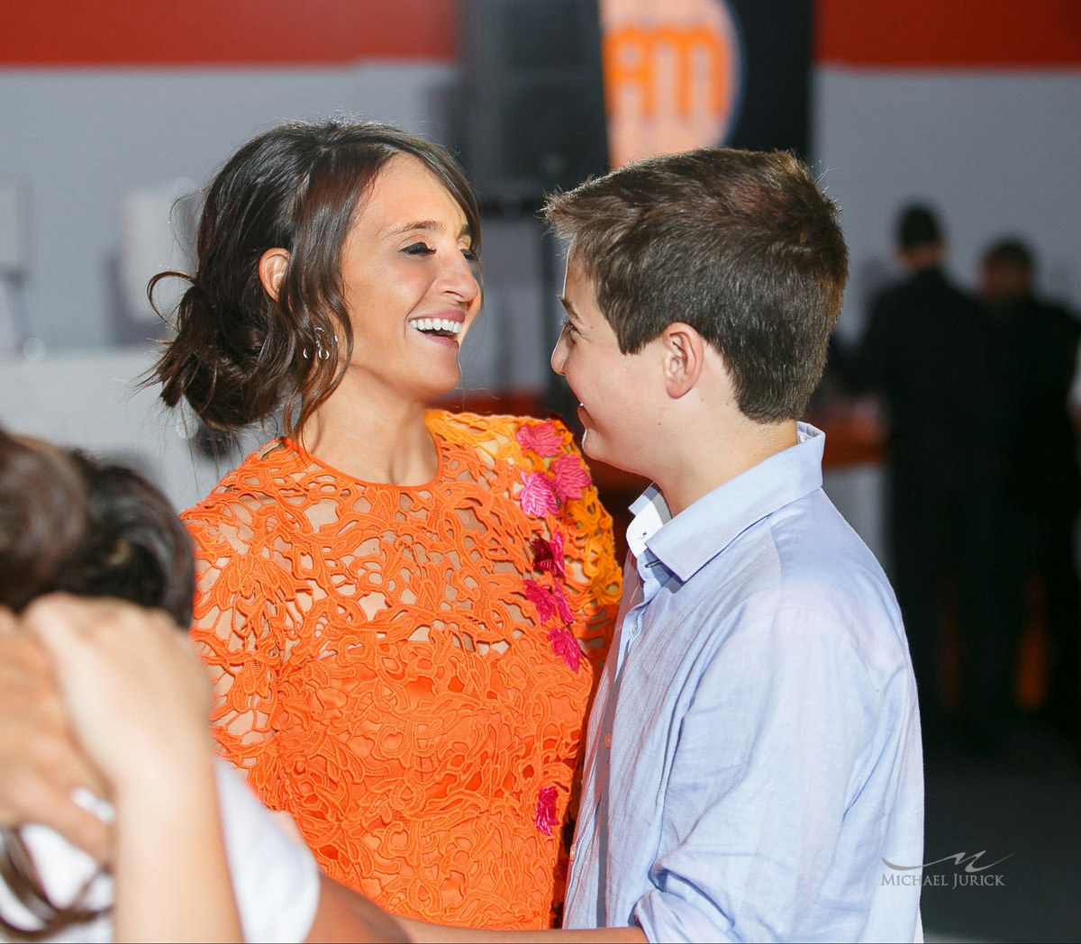 Rockin Bar Mitzvah at Basketball City by top New York Photographer Michael Jurick