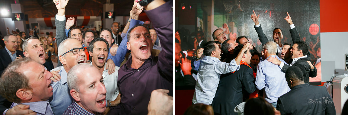 Rockin Bar Mitzvah at Basketball City by top New York Photographer Michael Jurick