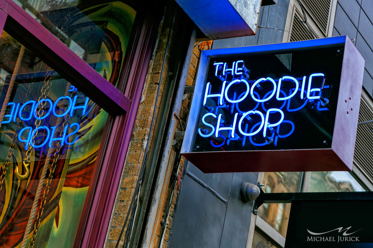 The Hoodie Shop photographs by top New York Photographer Michael Jurick