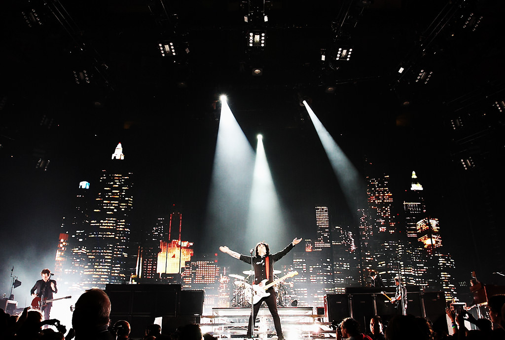 Green Day at Madison Square Garden photographed by top New York Photographer Michael Jurick