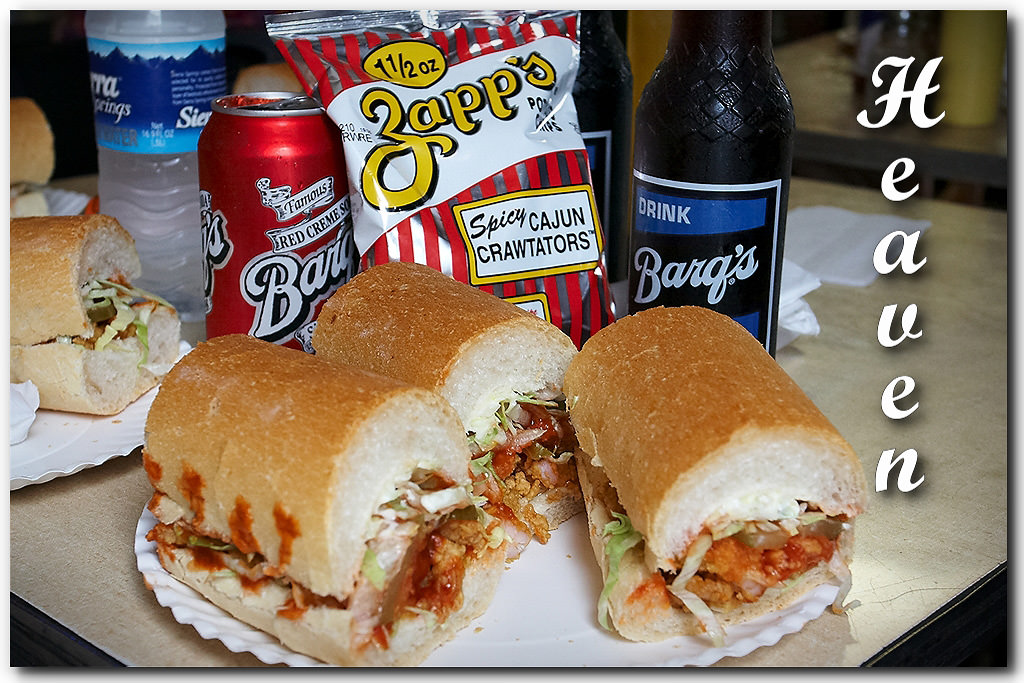 photo of Domilise's shrimp po-boy by top New York Photographer Michael Jurick