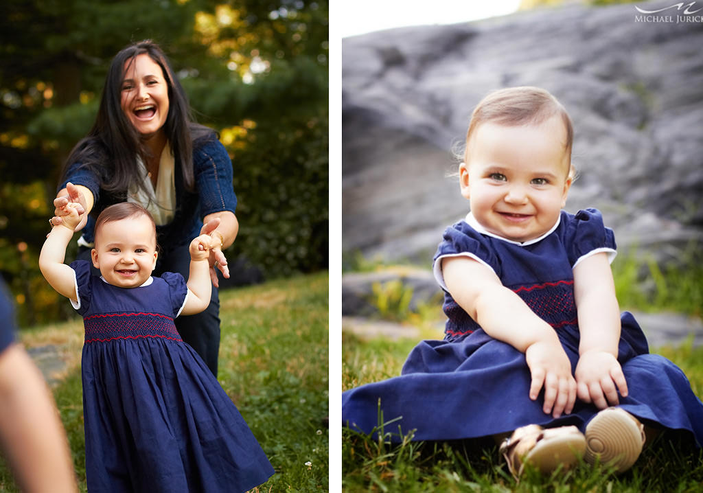 family portraits in central park by top New York Photographer Michael Jurick