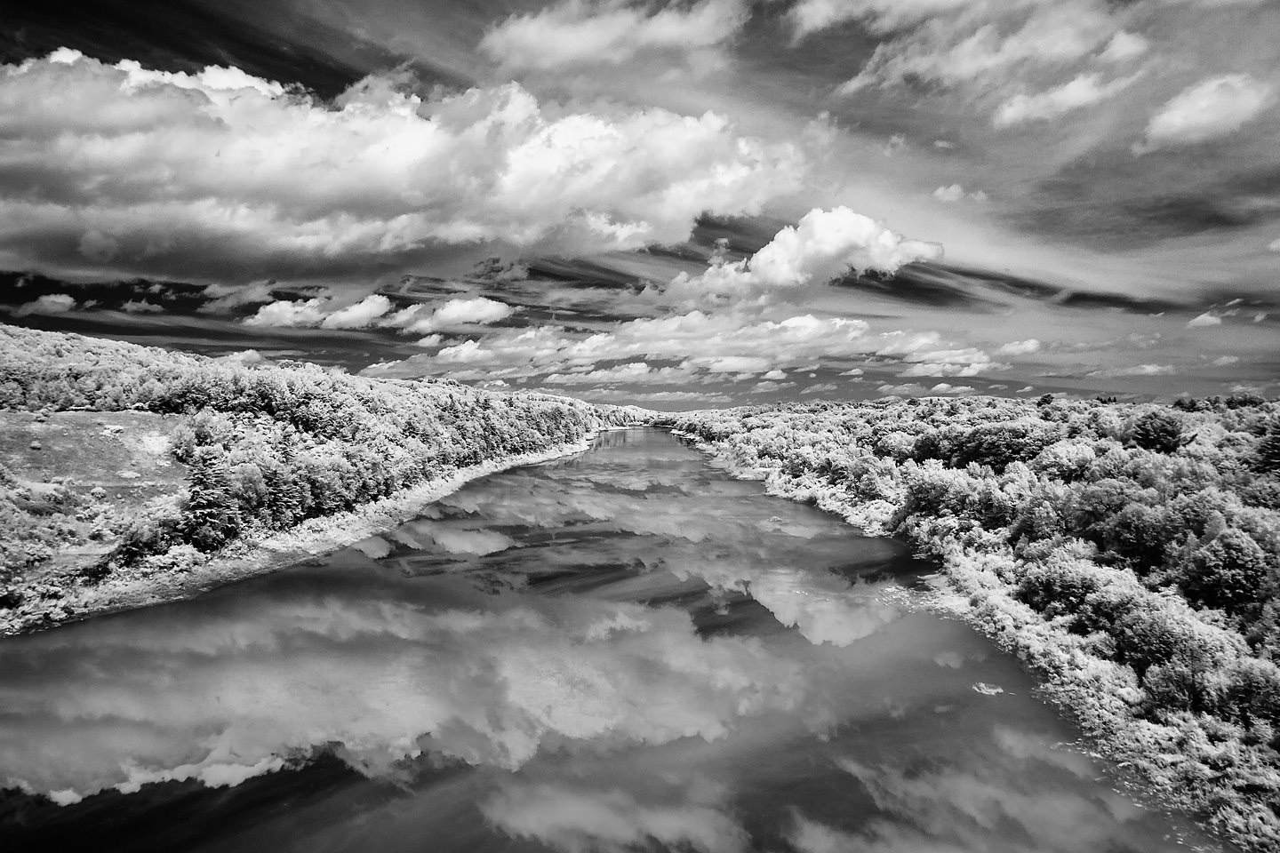 River Cloud, Infrared Photograph