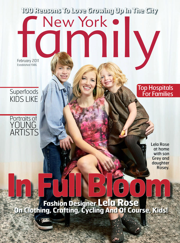 New York Family Cover – Feb. 2011 with Fashion Designer Lela Rose