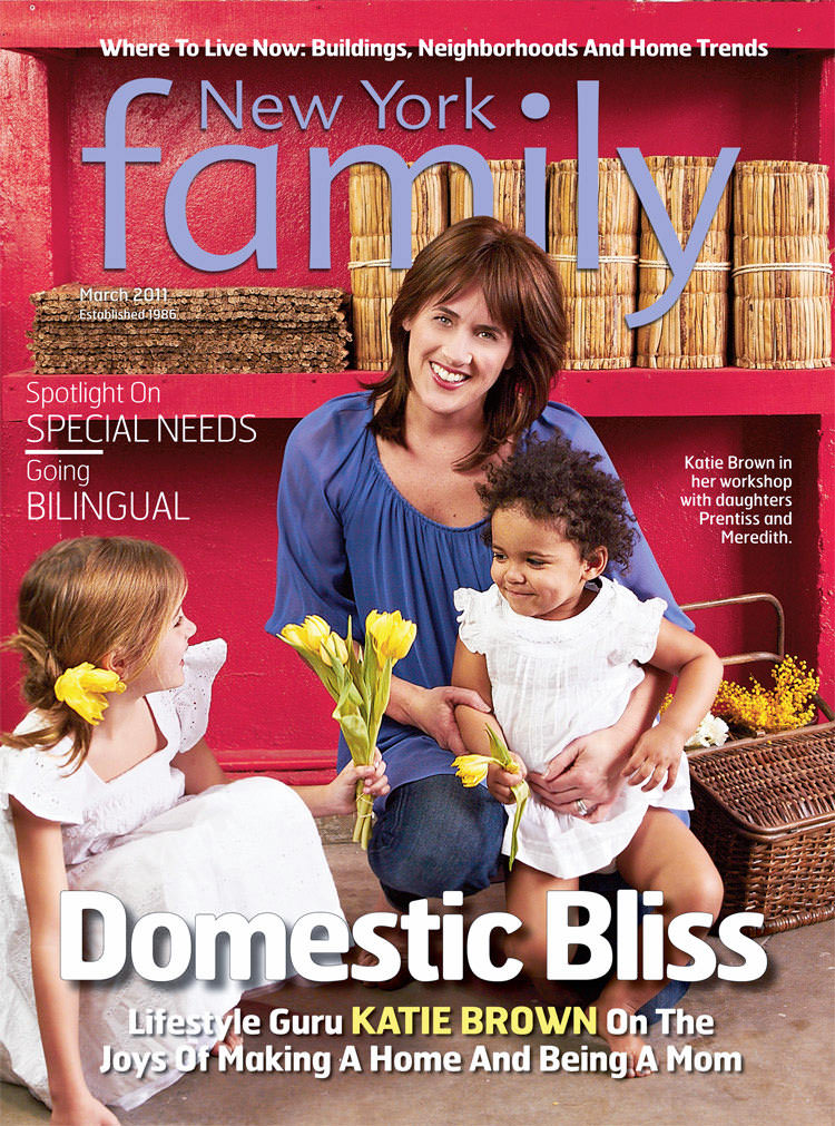 March 2011 New York Family Cover with Katie Brown