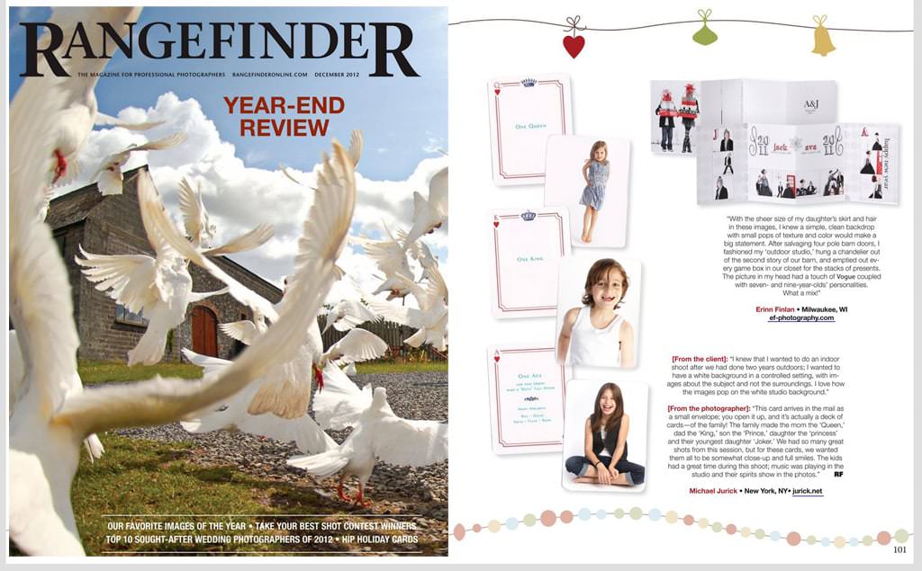 Our Holiday Card Feature in Rangefinder Magazine