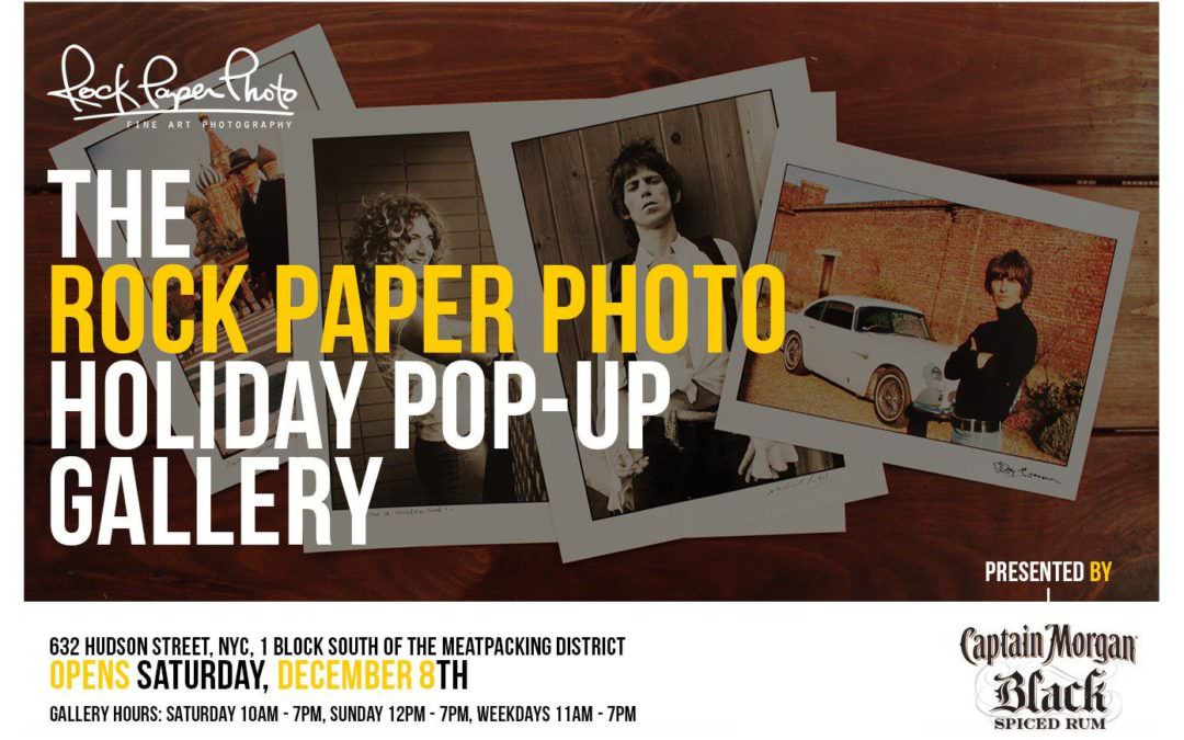 See My Photographs Among Legendary Iconic Images at the Rock Paper Photo Holiday Pop Up Gallery – Now Through Sunday December 16