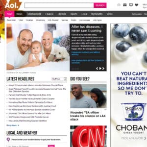 AOL.com Homepage –  Alison Lambert Voron’s Inspirational Health Story