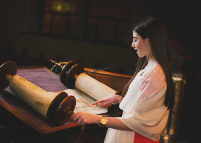 Torah reading in Rodeph Shalom